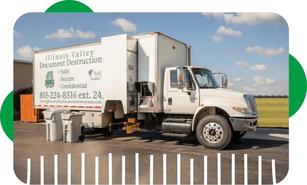 NAID-certified mobile shredding truck in Peru IL